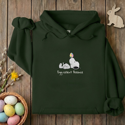 Egg-cellent Balance Embroidered Hoodie