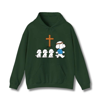Marching in Faith Dogs Cute Gildan Hoodie