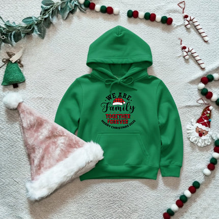 We are family Christmas Hoodie for Kids