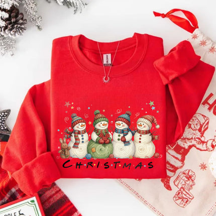 Christmas With Snowmans Sweatshirt