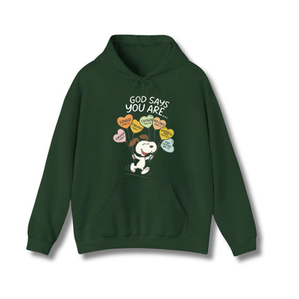 God says Gildan Hoodie