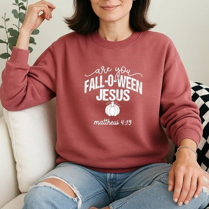Comfort Colors Are You Fall-O-Ween Jesus Sweatshirt