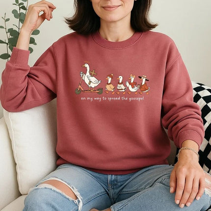Comfort Colors Funny Goose Christian TShirt Retro Fall Goose Sweatshirt