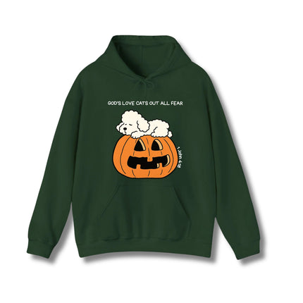 God's Love Cats Out All Fear Gildan Hoodie