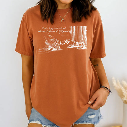 Comfort Colors Hem of His Garment Bible Verse Tee