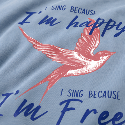 Comfort Colors I Sing Because I'm Free Sparrow T-Shirt