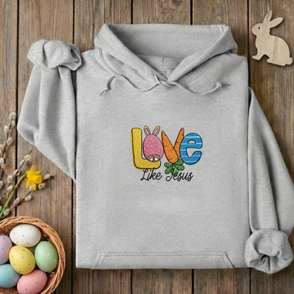Love Like Jesus Embroidered Hoodie
