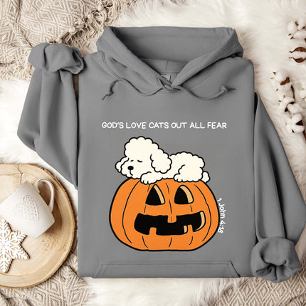 God's Love Cats Out All Fear Gildan Hoodie