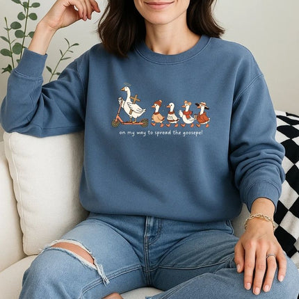 Comfort Colors Funny Goose Christian TShirt Retro Fall Goose Sweatshirt