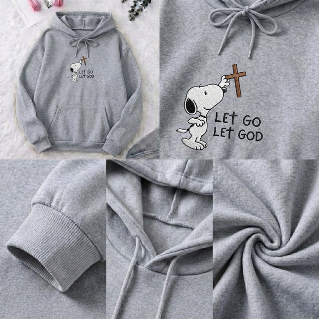 Let Go Let God Embroidered Hoodie