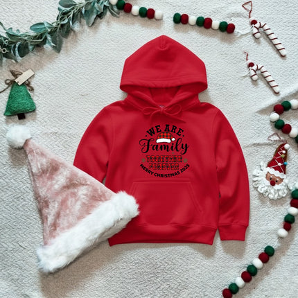 We are family Christmas Hoodie for Kids