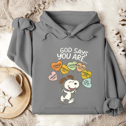 God says Gildan Hoodie