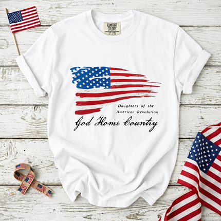 Comfort Colors Daughters of the American Revolution God Home Country T-Shirt