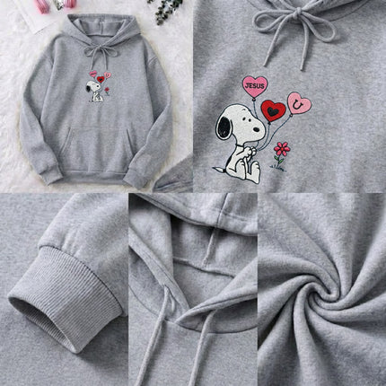 Jesus Loves You Embroidered Hoodie