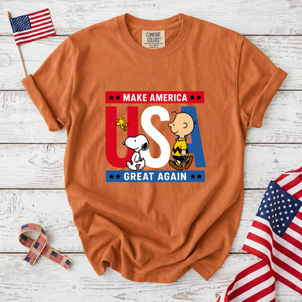 Comfort Colors Make America Great Again Patriotic Friends T-Shirt