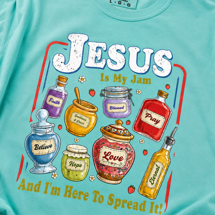 Comfort Colors Jesus Is My Jam Faith Jars T-Shirt