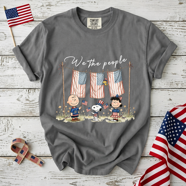 Comfort Colors We The People Patriotic Friends Laundry Line T-Shirt
