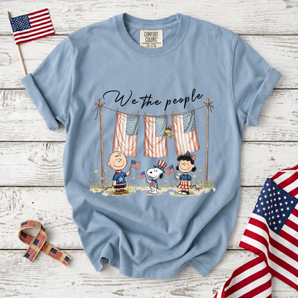 Comfort Colors We The People Patriotic Friends Laundry Line T-Shirt