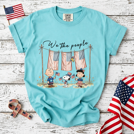Comfort Colors We The People Patriotic Friends Laundry Line T-Shirt