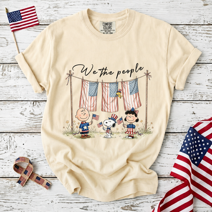 Comfort Colors We The People Patriotic Friends Laundry Line T-Shirt