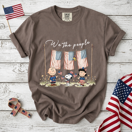Comfort Colors We The People Patriotic Friends Laundry Line T-Shirt