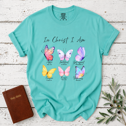 Comfort Colors In Christ I Am Butterfly T-Shirt