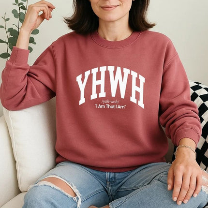 Comfort Colors YHWH I Am That I Am Christian Sweatshirt