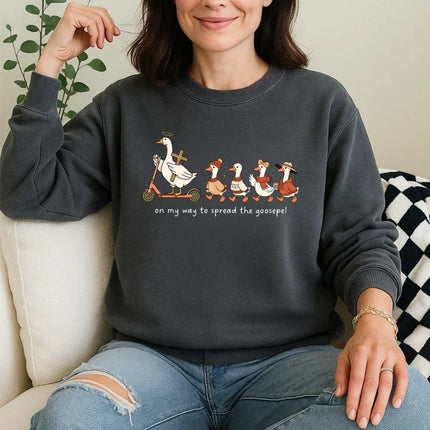 Comfort Colors Funny Goose Christian TShirt Retro Fall Goose Sweatshirt