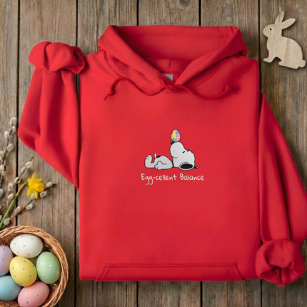 Egg-cellent Balance Embroidered Hoodie