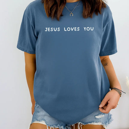 Comfort Colors Jesus Loves You Graphic Tee
