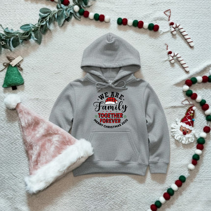 We are family Christmas Hoodie for Kids