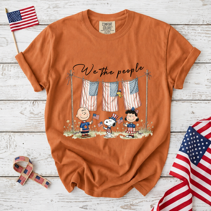 Comfort Colors We The People Patriotic Friends Laundry Line T-Shirt