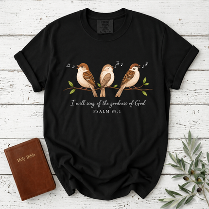 Comfort Colors I Will Sing of the Goodness of God Sparrow T-Shirt