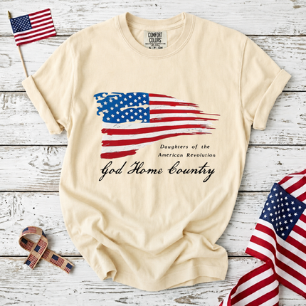 Comfort Colors Daughters of the American Revolution God Home Country T-Shirt