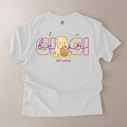 Comfort Colors Gigi EST. Brown Bear T-Shirt