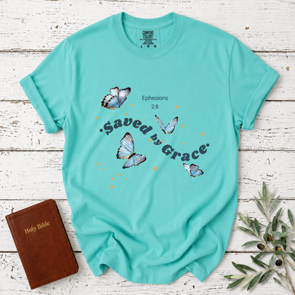 Comfort Colors Saved by Grace Butterfly T-Shirt
