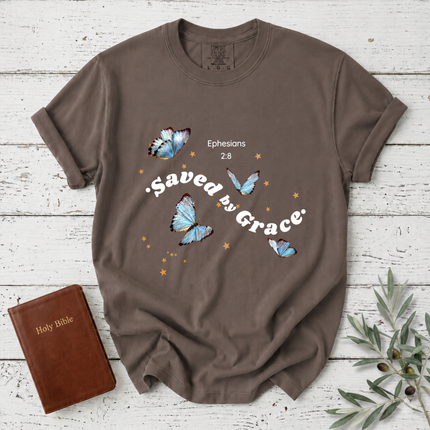 Comfort Colors Saved by Grace Butterfly T-Shirt