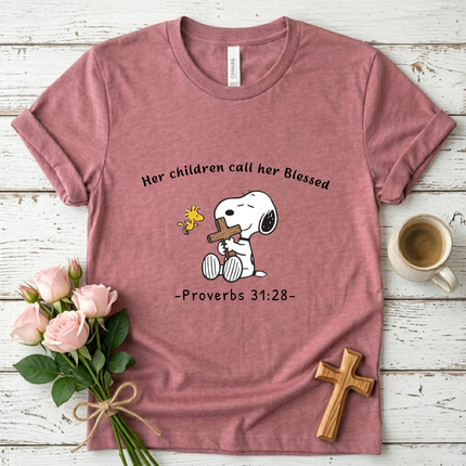Her Children Call Her Blessed T-shirt
