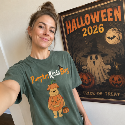 Comfort Colors Halloween Pumpkin Kinda Day T-shirt