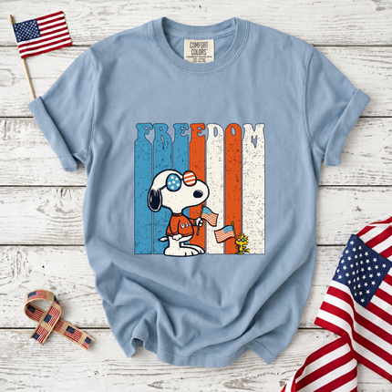 Comfort Colors Freedom Patriotic Friends Sunglasses T-Shirt