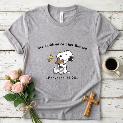 Her Children Call Her Blessed T-shirt