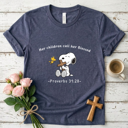 Her Children Call Her Blessed T-shirt