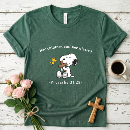Her Children Call Her Blessed T-shirt