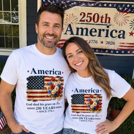Comfort Colors America God Shed His Grace On Thee T-Shirt