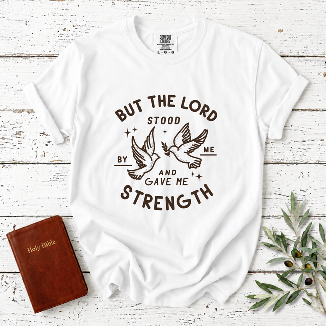 Comfort Colors But the Lord Stood by Me  Dove T-Shirt