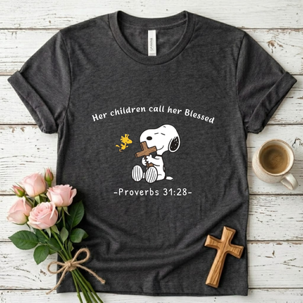 Her Children Call Her Blessed T-shirt
