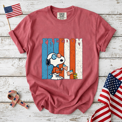 Comfort Colors Freedom Patriotic Friends Sunglasses T-Shirt