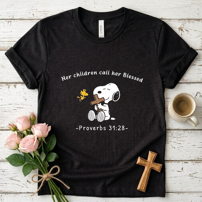 Her Children Call Her Blessed T-shirt