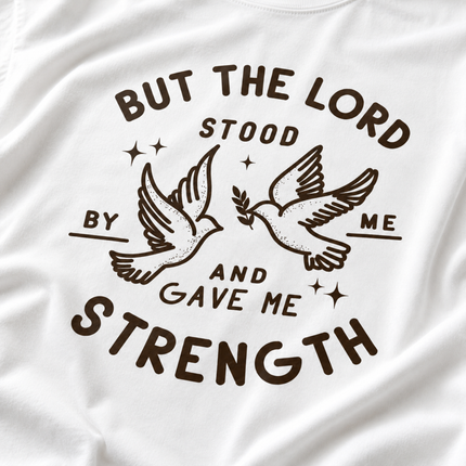 Comfort Colors But the Lord Stood by Me  Dove T-Shirt