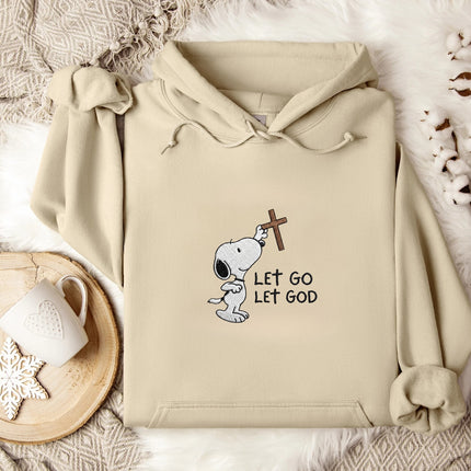 Let Go Let God Embroidered Hoodie